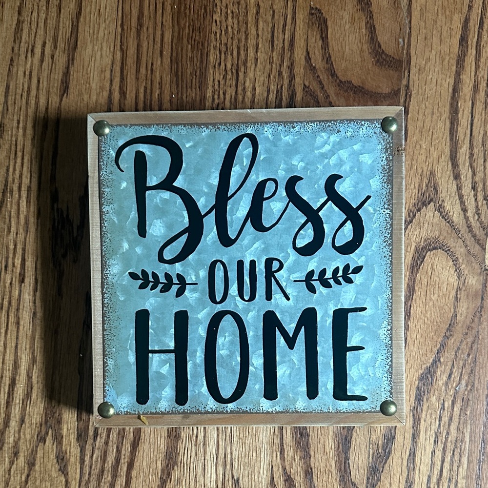 “Bless Our Home” Table/Wall Decor